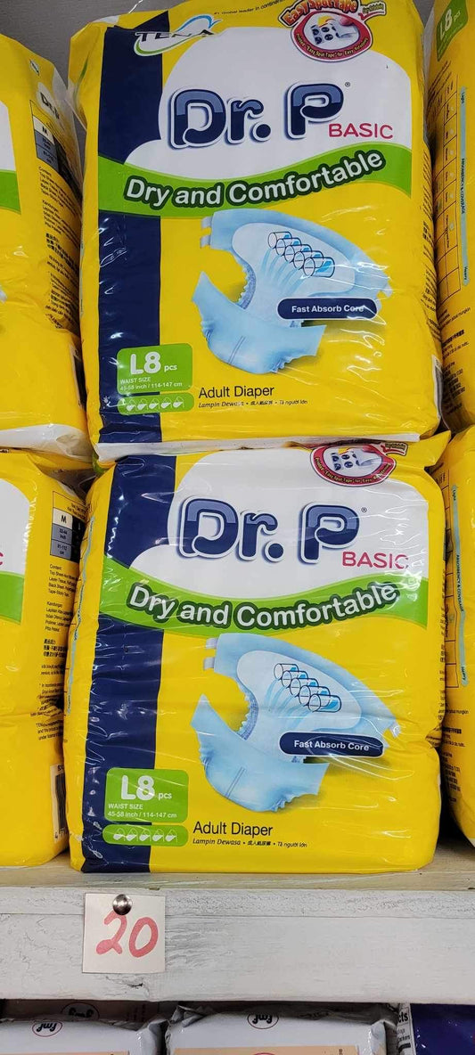 DR.P Adult Diaper (Large 8 pcs)