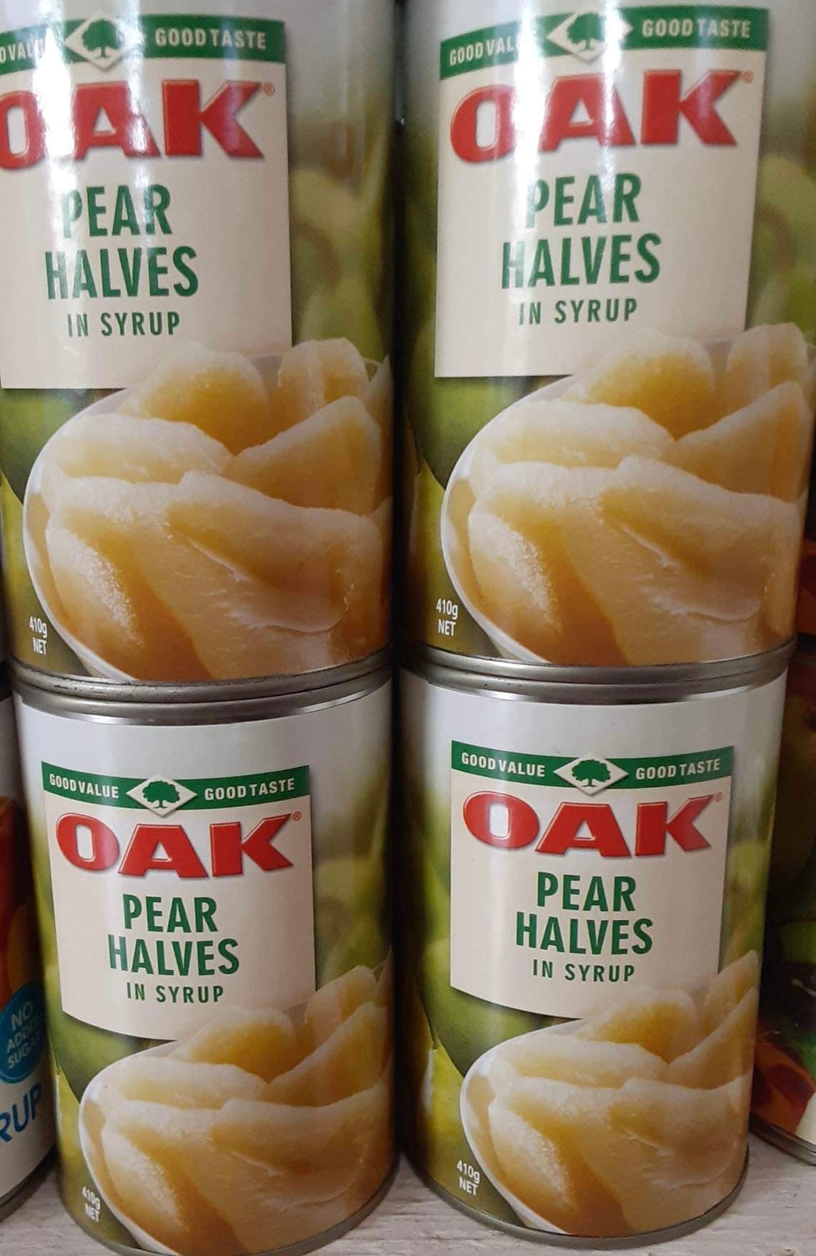 OAK Peach Halves in Syrup