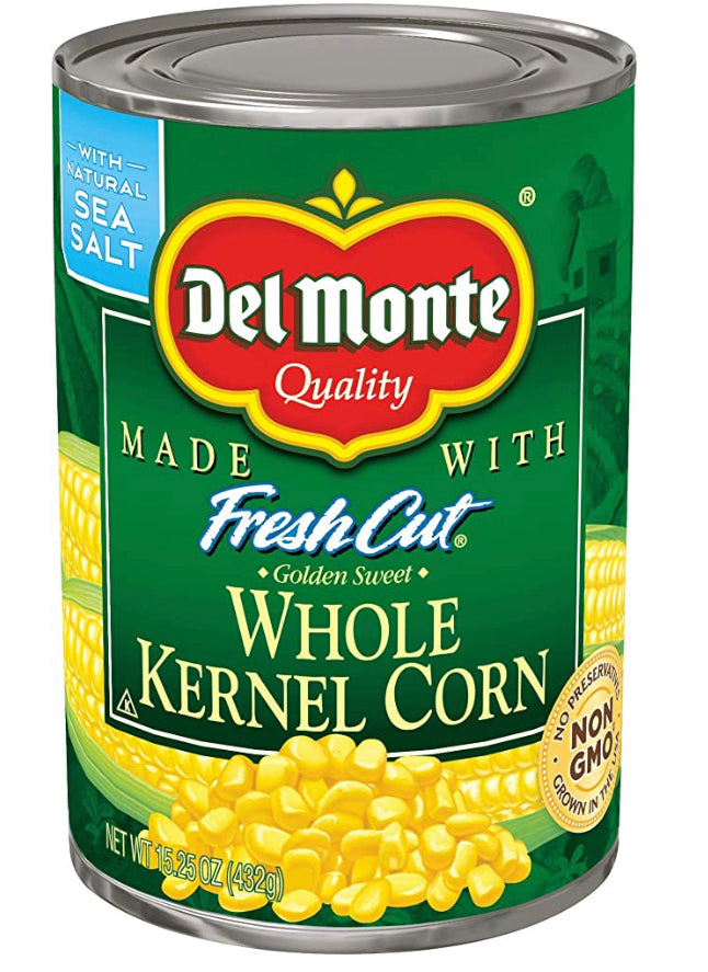 Del Monte Canned Fresh Cut Whole Golden Sweet Kernel Corn 432g