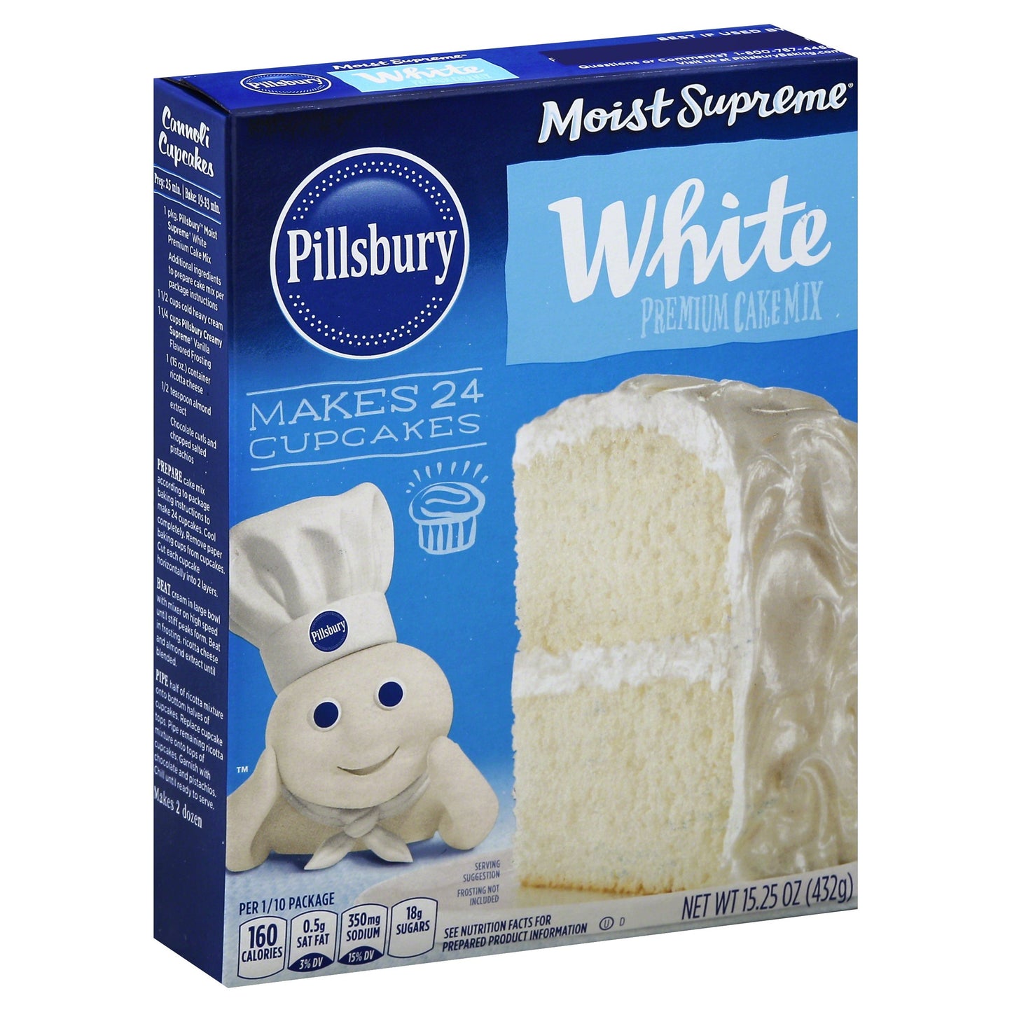 White Cake Mix box