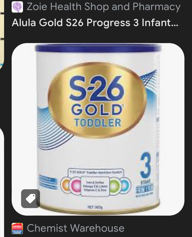 S26 Gold Toddler Baby Formula (level 3)