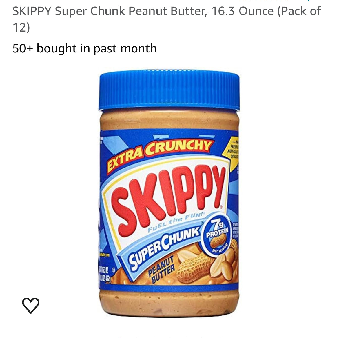 Skippy Peanut Butter Super Chunky