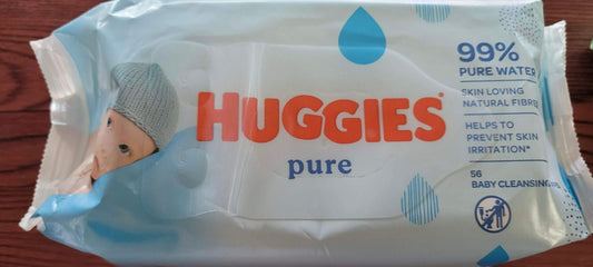 Huggies Pure wipes (56 wipes)