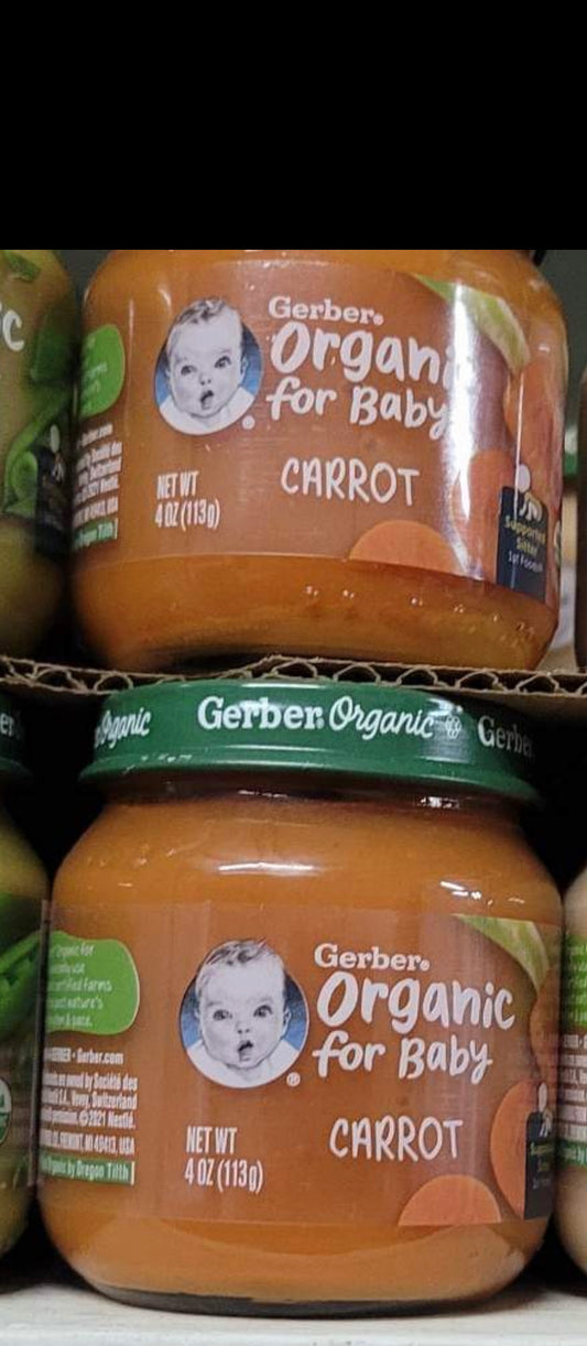 Gerber carrot baby food