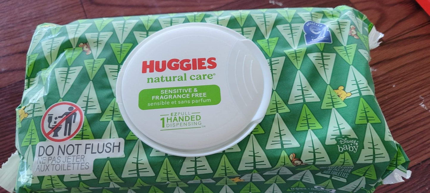 Huggies Natural Care wipes (64 wipes)