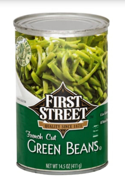 First Street Fresh Cut Green Beans 411g