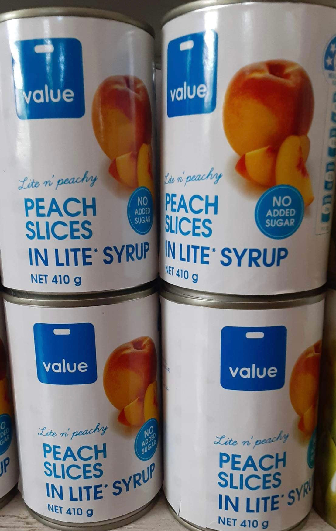 Value Peach Slice in lite syrup