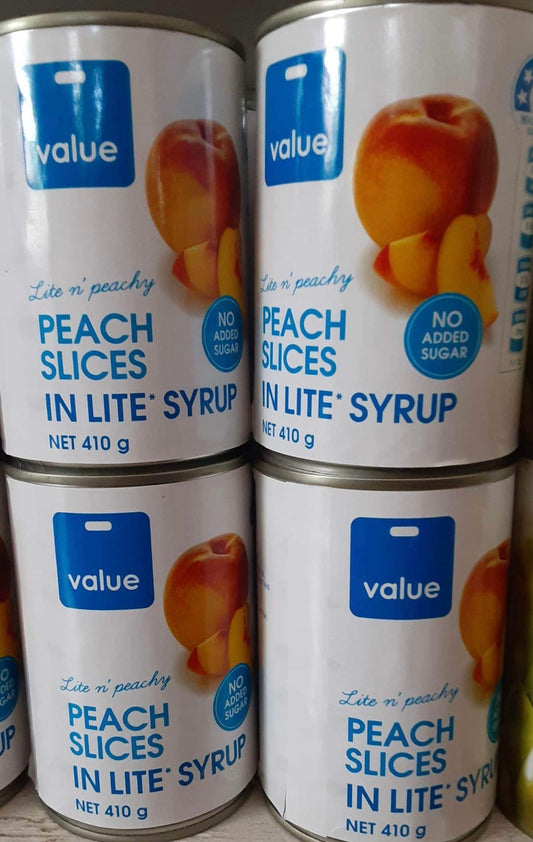 Value Peach Slice in lite syrup