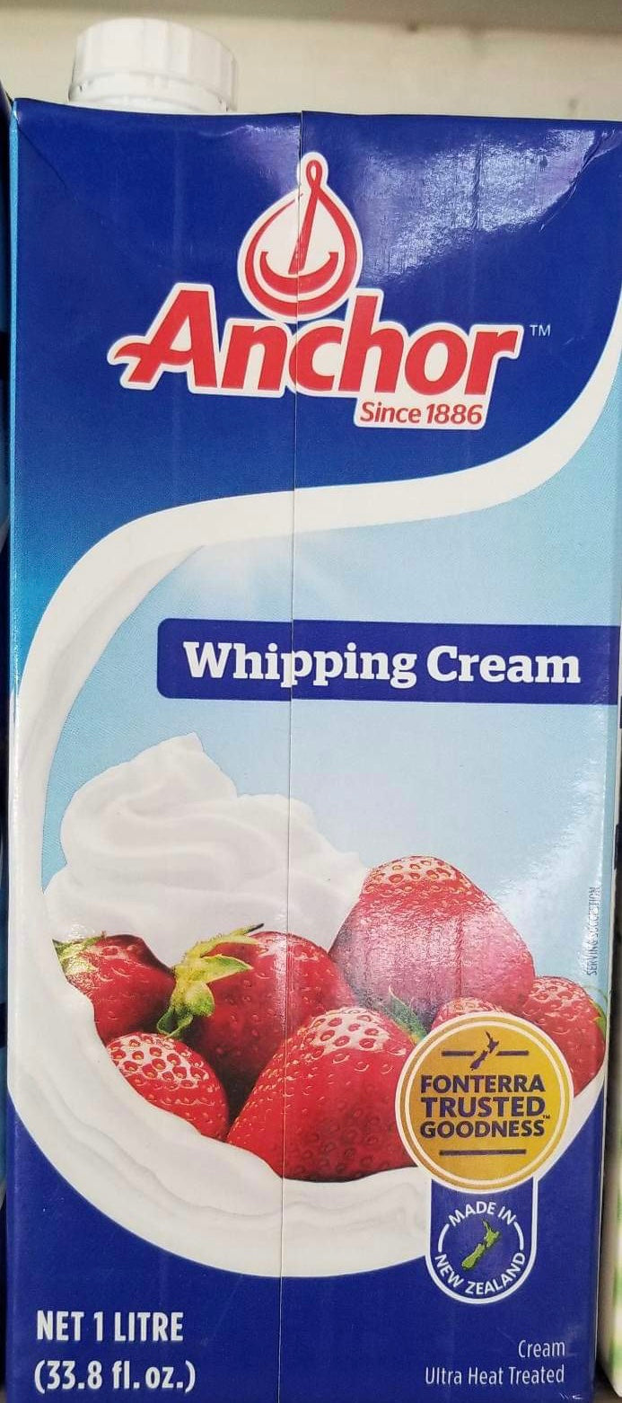 Anchor Whipping Cream 1 Litre Utulangivaka Gas Station & Store