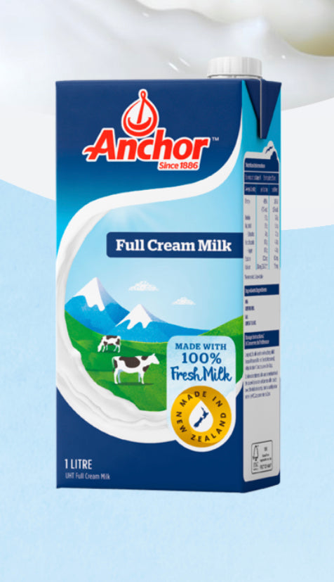 Anchor Full Cream Milk-1 Litre