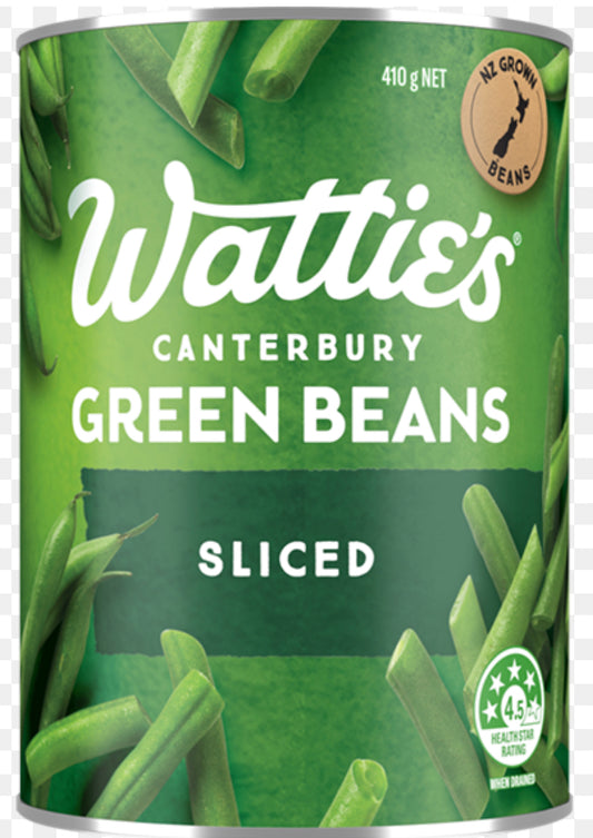 Wattie’s Green Beans Slice 410g