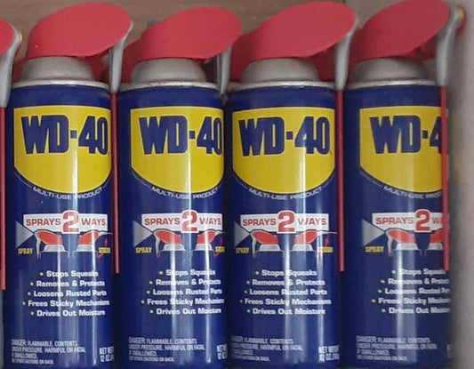WD-40 (spray in 2 ways)