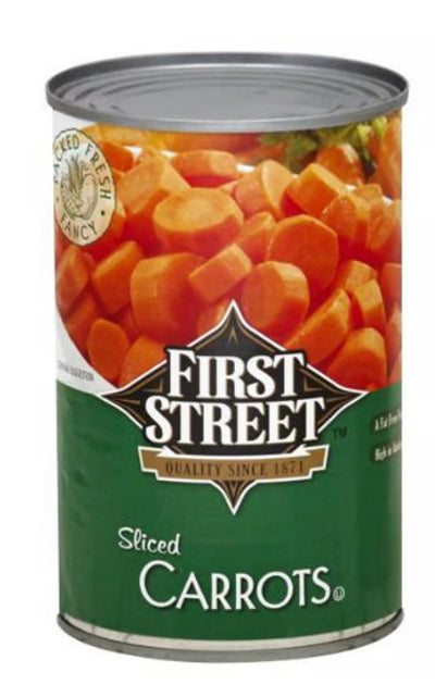 First Street Slice Carrots 411g